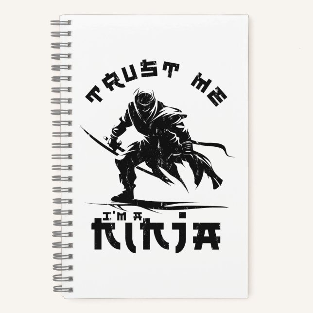 Carnet Citation drôle de ninja (Recto)