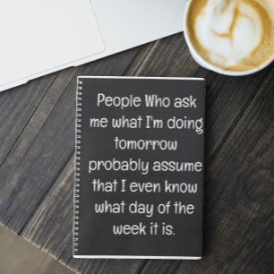 Carnet Citation drôle pour les gens oublieux à faire List