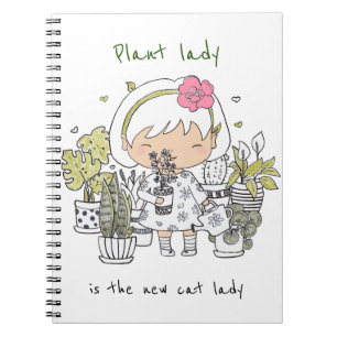Carnet Citation d'une dame personnalisée/Plante