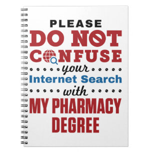 Carnet Citation Funny du pharmacien Diplôme de pharmacie