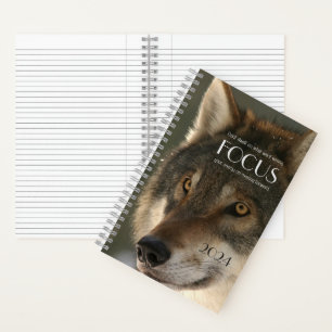 Carnet Citation Inspirante sur l'Image de Loup
