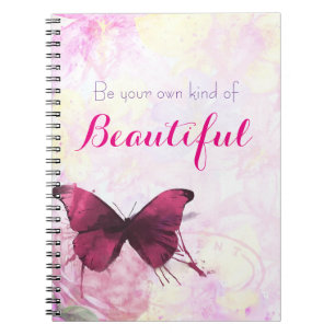 Carnet Citation Inspirationnelle Avec Papillon Aquarelle