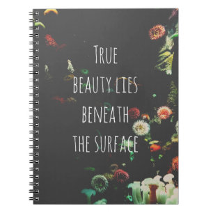 Carnet Citation Inspirationnelle Sous-Surface De Corail R