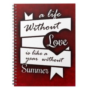 Carnet Citation inspirée sur l'amour sur un Arrière - pla