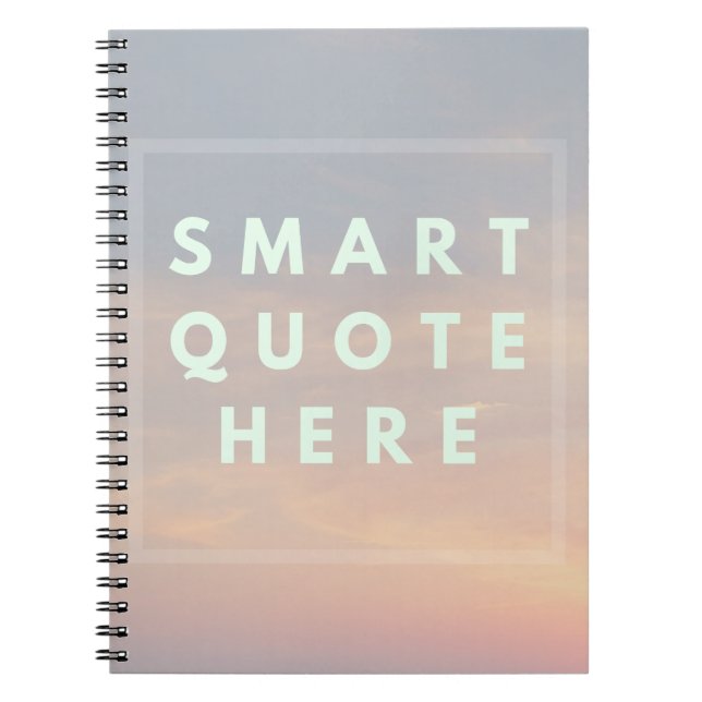 Carnet Citation intelligente amusante ici Mockup (Devant)