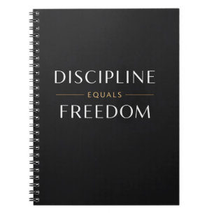 Carnet Citation Motivante Discipline Égal Liberté Minim