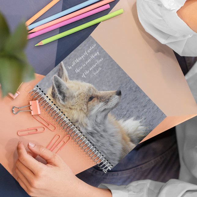 Carnet Citation philosophique de Red Fox Aristote (In Situ)