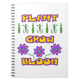 Carnet Citation plante Fleur de croissance Fleur rose Tex