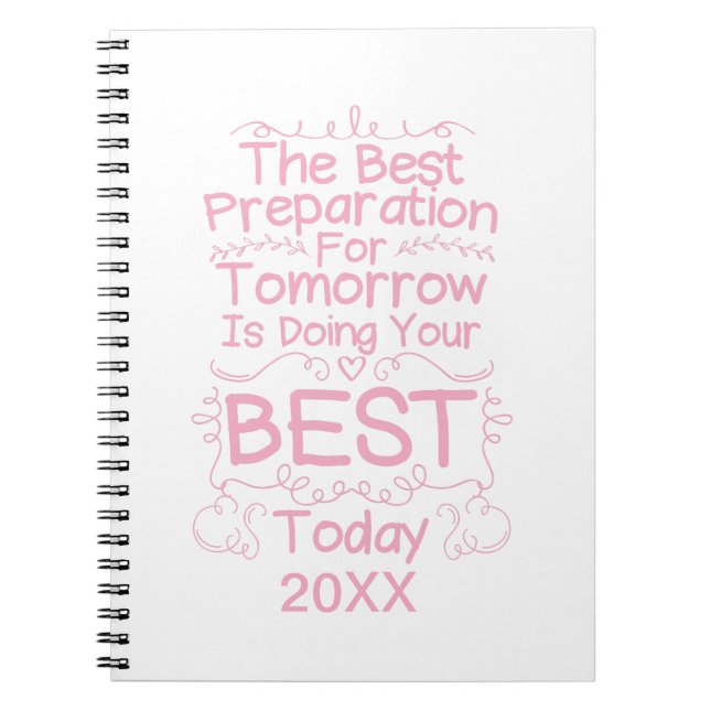 Carnet Citation Pour Filles Motivationnelles - Faites Vot (Devant)