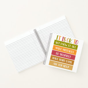 Carnet Citation sur le bien-être inspirant