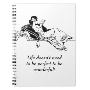 Carnet Citation vintage Retro Victorian Inspirational Lif
