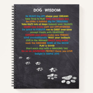Carnet Citations de la sagesse des chiens