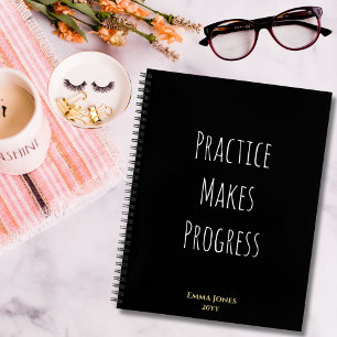 Carnet Citations de motivation La pratique fait des progr