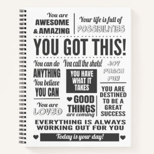 Carnet Citations Motivantes Vous Y Arriverez