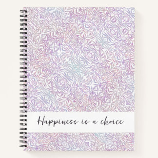 Carnet Citations positives violettes roses