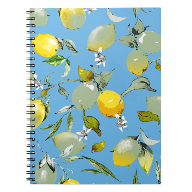Carnet citrons aquarelle 26 (Devant)