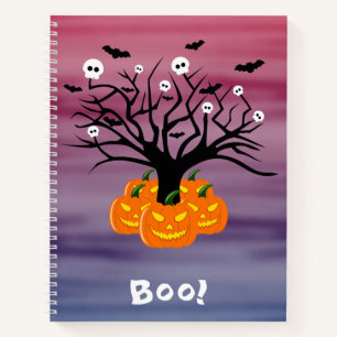 Carnet Citrouille d'Halloween Jack o’ Lanterne Dead Tree