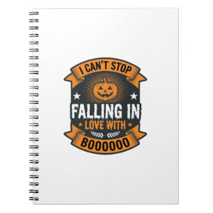 Carnet Citrouille d'Halloween tombant amoureuse Vintage T