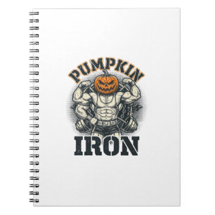 Carnet Citrouille Fer Vintage Bodybuilding Design Hallowe