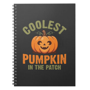 Carnet Citrouille la plus cool du patch Design Halloween