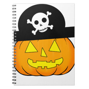 Carnet citrouille pirate