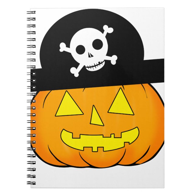 Carnet citrouille pirate (Devant)