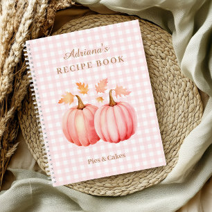 Carnet Citrouille rose En vichy boulangerie Recette