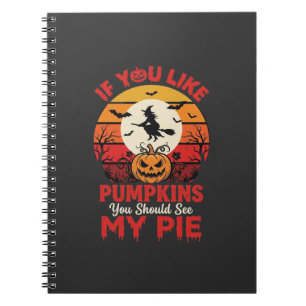 Carnet Citrouilles drôles de tarte pour Halloween Design_