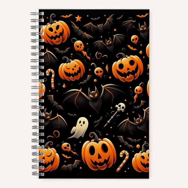 Carnet Citrouilles et chauves-souris (Recto)