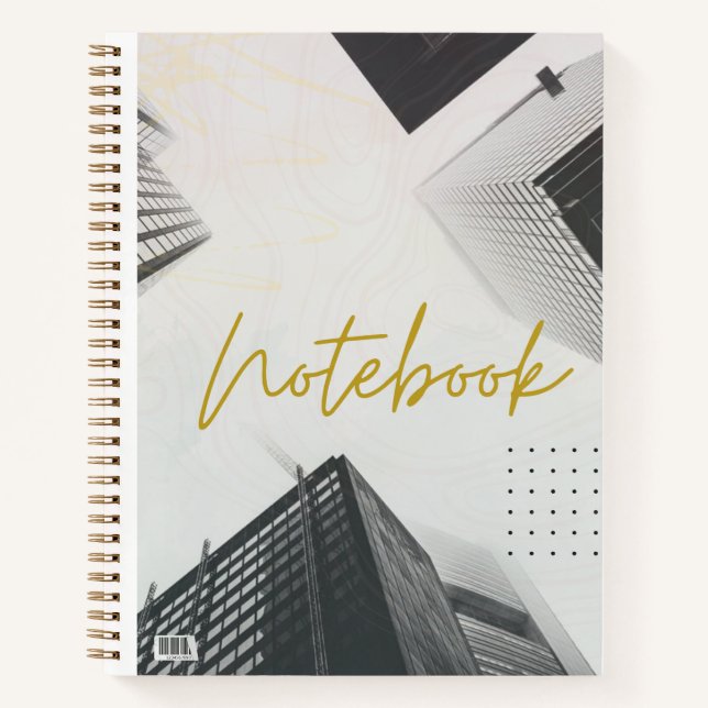 🏙️ Carnet Cityscape moderne - Lien Spiral (Devant)