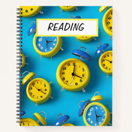 CARNET CLAIREMENT COULEUR BLEU & JAUNE ALARME CLOCHS