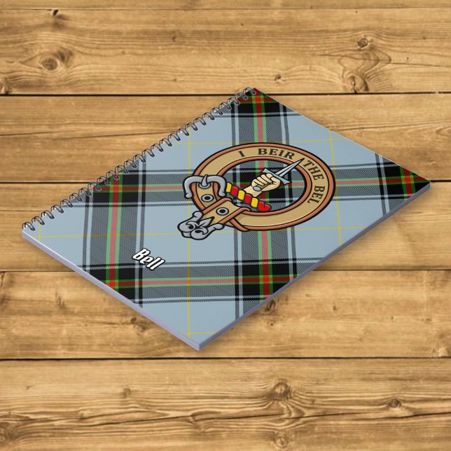 Carnet Clan Bell Crest sur Tartan (Créateur téléchargé)