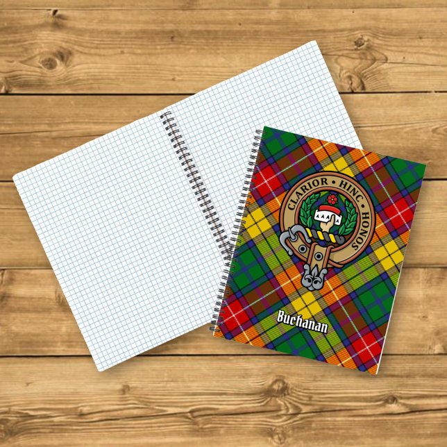 Carnet Clan Buchanan Crest sur Tartan (Créateur téléchargé)