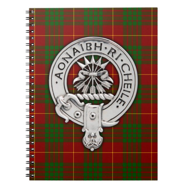 Carnet Clan Cameron Crest & Tartan (Devant)
