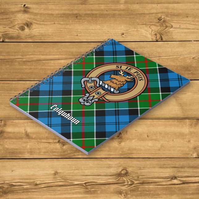 Carnet Clan Colquhoun Crest sur Tartan (Créateur téléchargé)