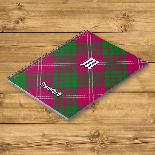 Carnet Clan Crawford Tartan (Créateur téléchargé)