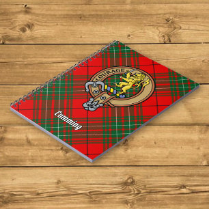 Carnet Clan Cumming Crest sur Tartan