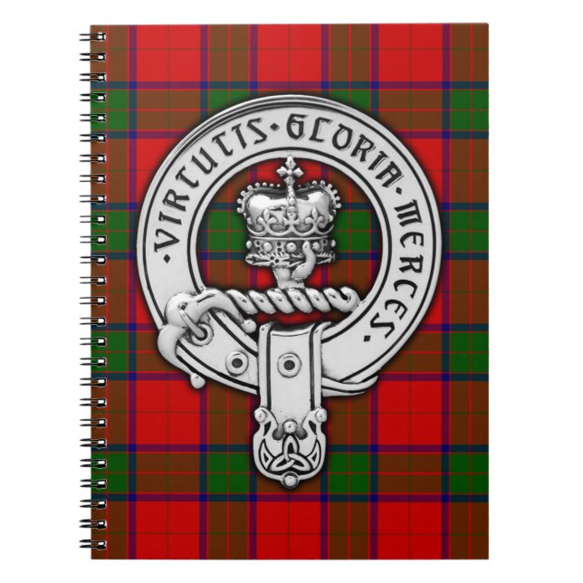 Carnet Clan Donnachaidh (Robertson) Crest & Tartan (Devant)