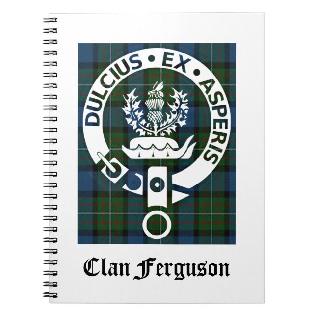 Carnet Clan Ferguson Crest Tartan (Devant)