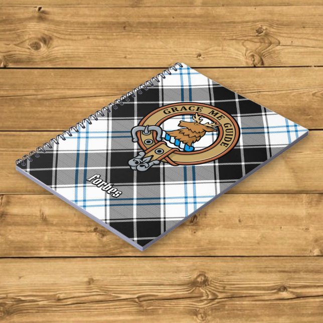 Carnet Clan Forbes Crest sur la robe Tartan (Créateur téléchargé)