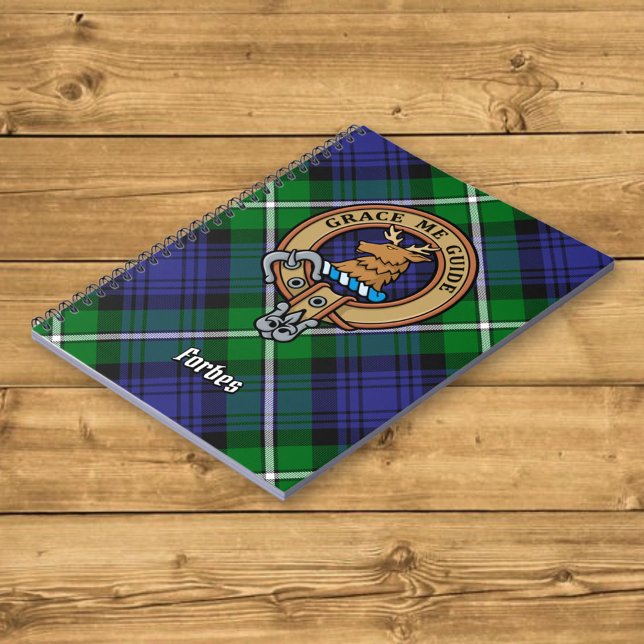 Carnet Clan Forbes Crest sur Tartan (Créateur téléchargé)