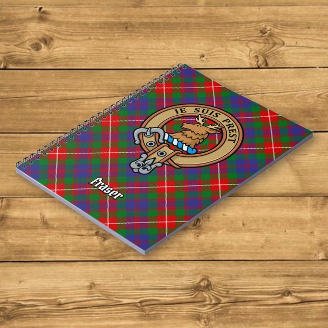 Carnet Clan Fraser de Lovat Crest sur Tartan (Créateur téléchargé)