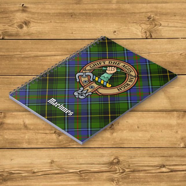Carnet Clan MacInnes Crest sur Tartan (Créateur téléchargé)
