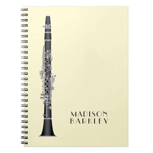 Carnet Clarinet Music Teacher Band Musicien (Devant)