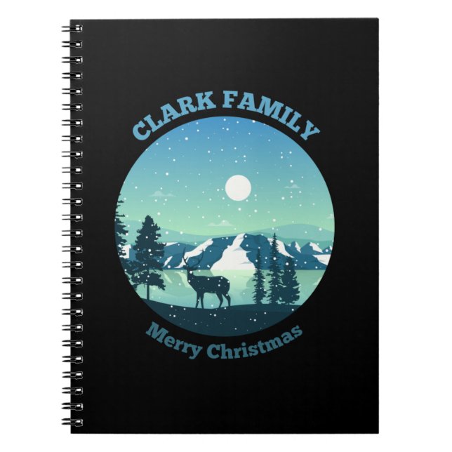 Carnet Clark Family Joyeux Noël (Devant)