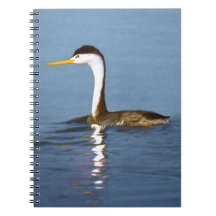 Carnet Clark's Grebe Painting - Art original pour les ois