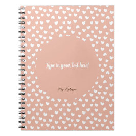 Carnet classeur personnalisé, classeur boho, motif boho