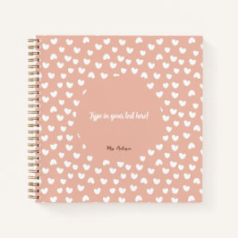 Carnet classeur personnalisé, classeur boho, motif boho