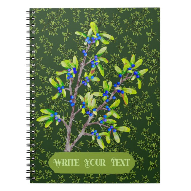 Carnet Classeur vert Blackthorn (Devant)