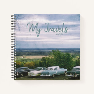 Carnet Classic Cars British Landscape Voyage Arrière - pl